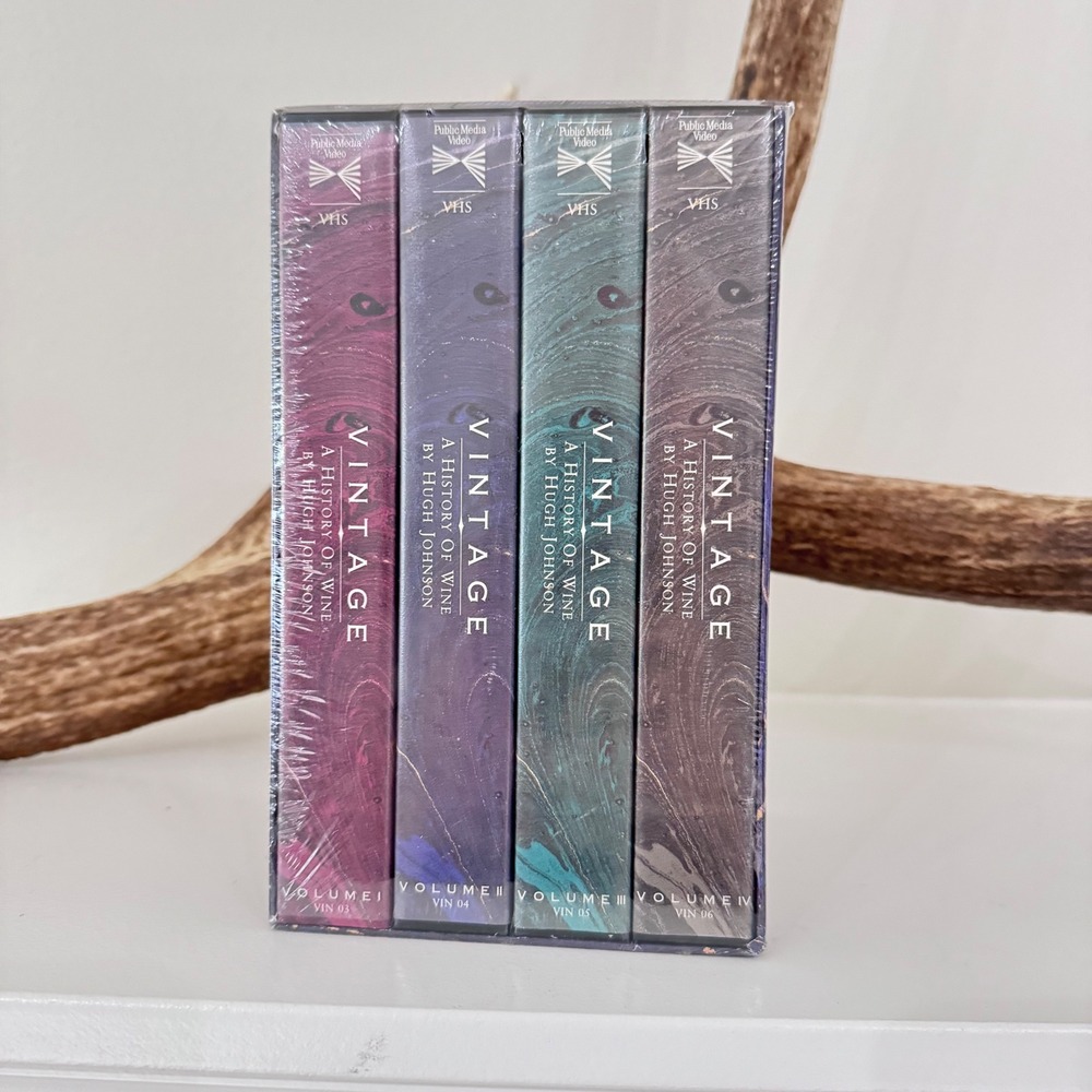 Vintage A History of Wine Hugh Johnson Complete 4 Volume VHS Set New Sealed